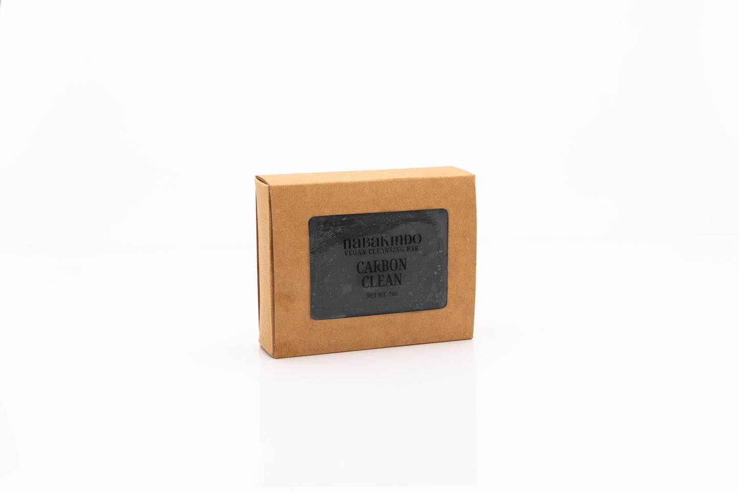 Photo of the carbon clean vegan cleansing bar in sustainable packaging.